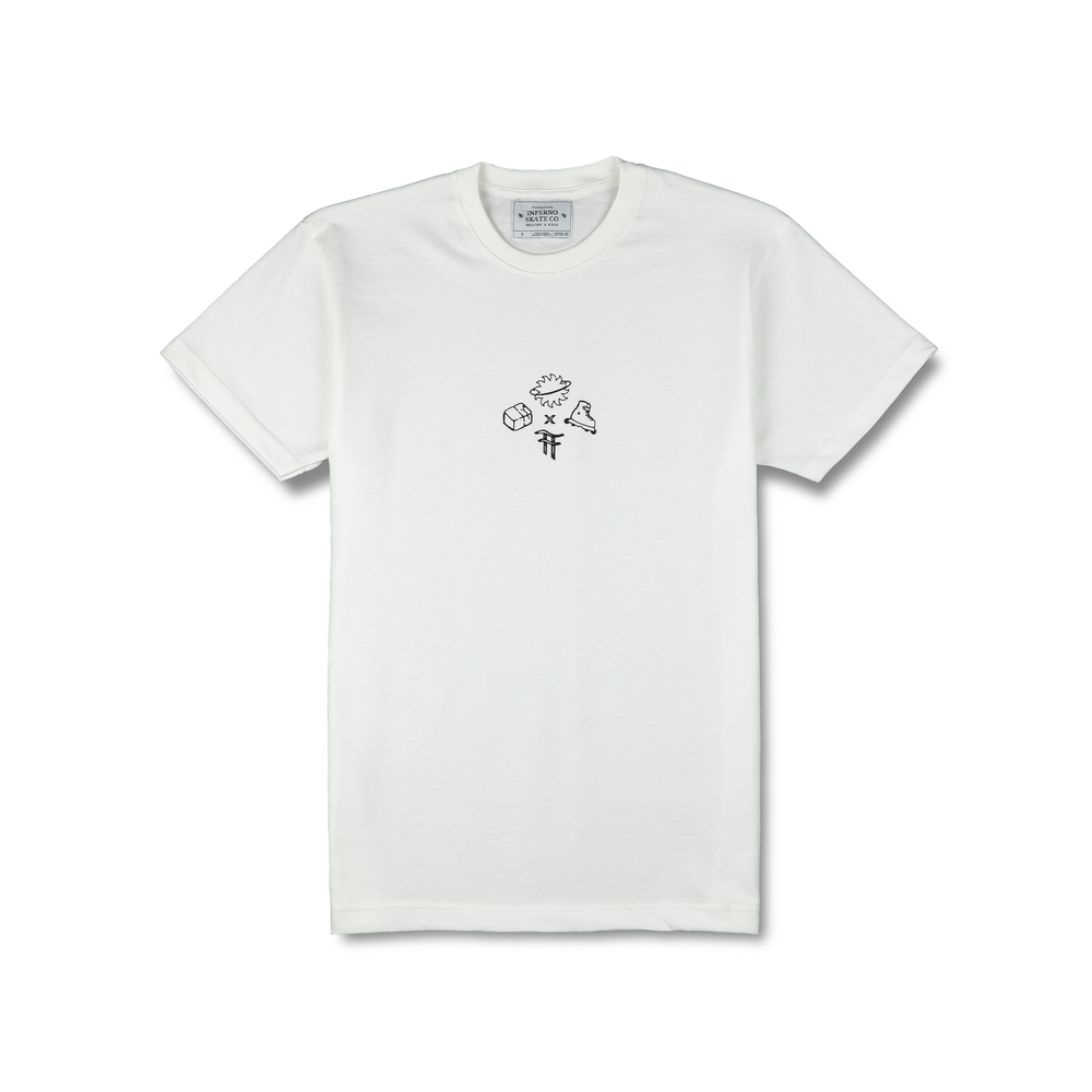 Inferno x Magic Boots Calcada Tee - White