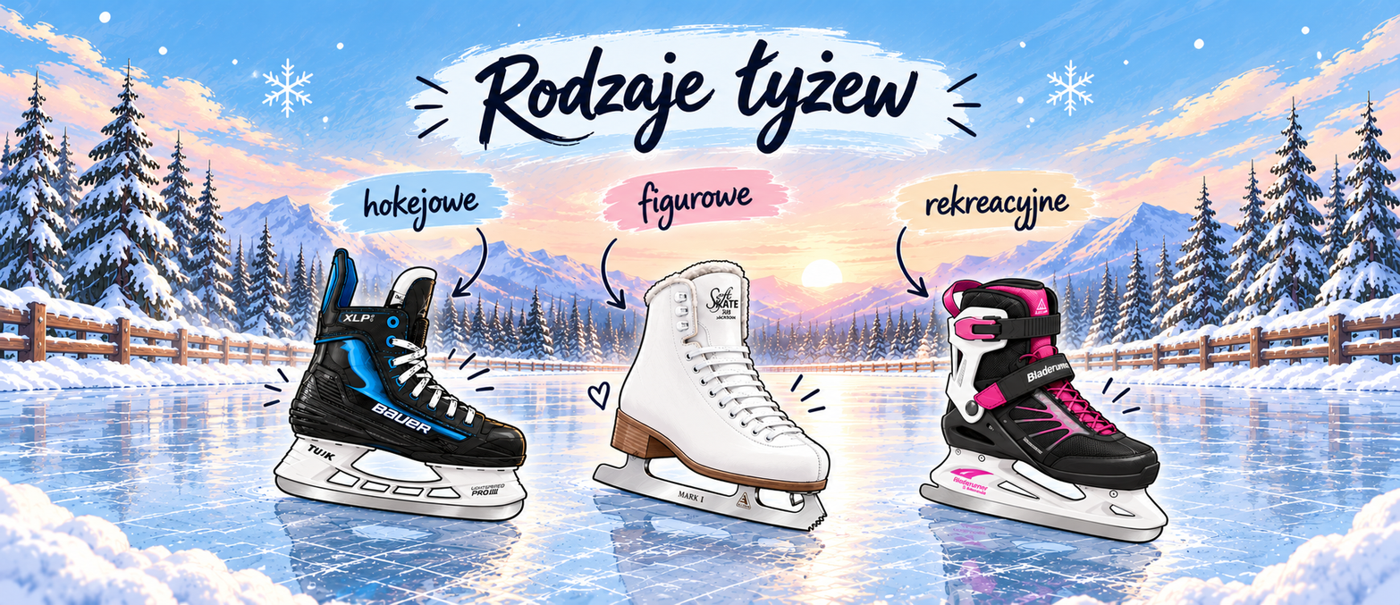 Rodzaje łyżew - hokejowe, figurowe i rekreacyjne